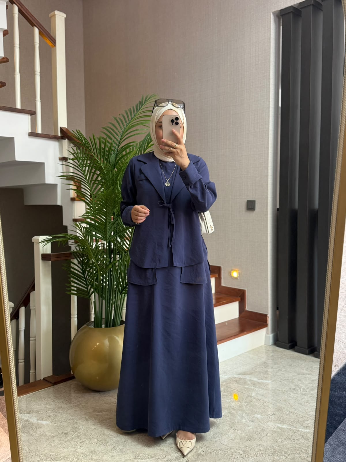 Mayda Ceketli Modal Elbise Takım - Görsel 12